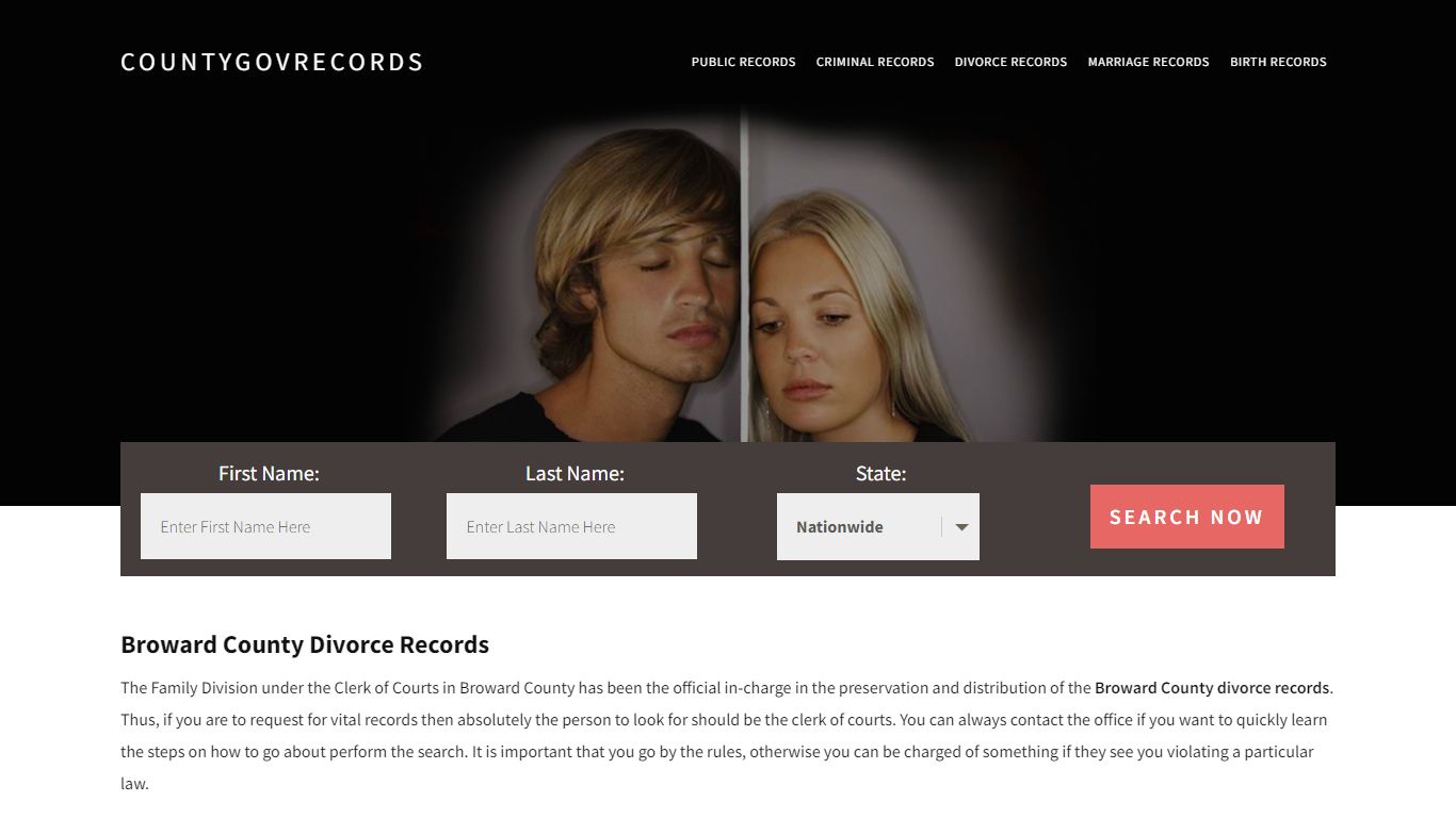 Broward County Divorce Records | Enter Name and Search|14 Days Free