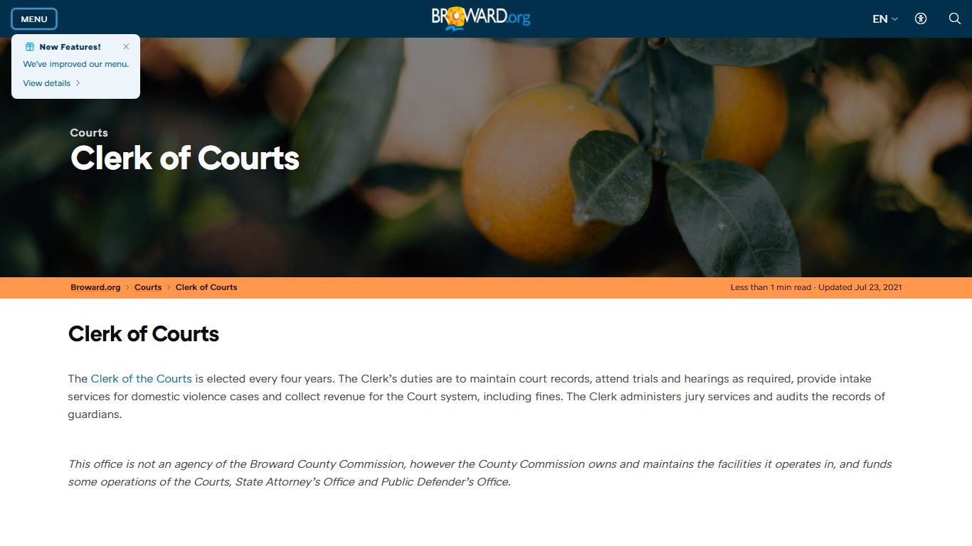 Court Services Clerk of Courts - Broward County, Florida